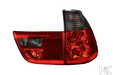 BMW X5 Red/Smoke OEM Style Tail Lights (00-06) - K2 Industries
