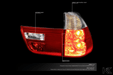 BMW X5 Red OEM Style Tail Lights (00-06) - K2 Industries