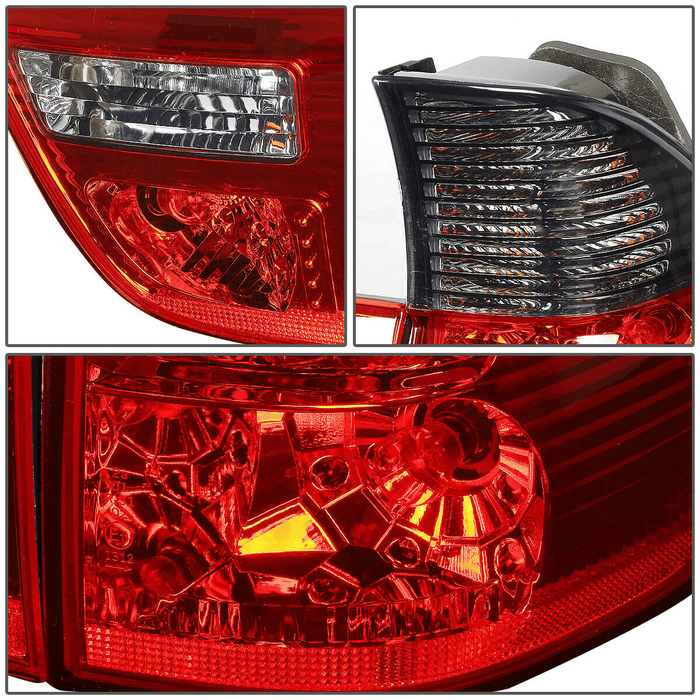 BMW X5 Red/Smoke OEM Style Tail Lights (00-06) - K2 Industries