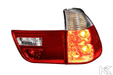 BMW X5 Red OEM Style Tail Lights (00-06) - K2 Industries