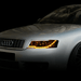 Audi A4 Chrome Smoked DRL LED Headlights (02-05) - K2 Industries