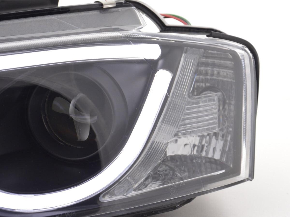 Audi A3 (8P 8PA) Black LED Headlights with Daytime Running Lights (2008-2012) - K2 Industries
