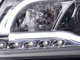 Audi A3 (8P 8PA) Chrome LED Headlights with Daytime Running Lights (2003-2008) - K2 Industries