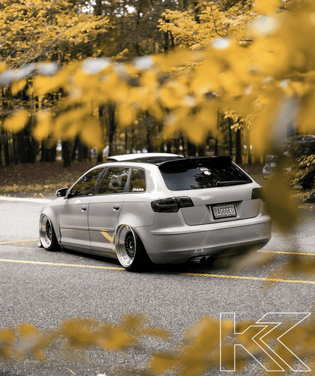 Audi A3 (8p) Hatchback Smoked/Clear LED Tail Lights (2004-2008) - K2 Industries