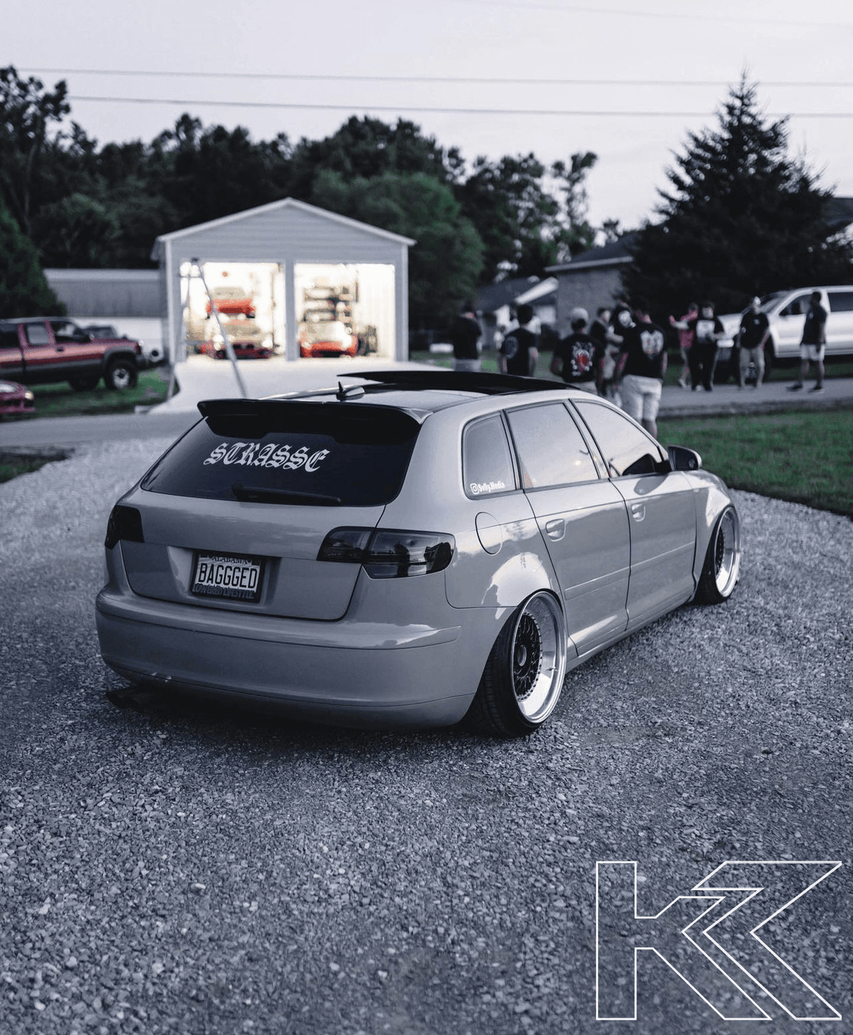 Audi A3 (8p) Hatchback Smoked/Clear LED Tail Lights (2004-2008) - K2 Industries