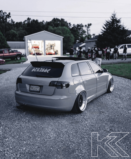 Audi A3 (8p) Hatchback Smoked/Clear LED Tail Lights (2004-2008) - K2 Industries