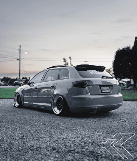 Audi A3 (8p) Hatchback Smoked/Clear LED Tail Lights (2004-2008) - K2 Industries