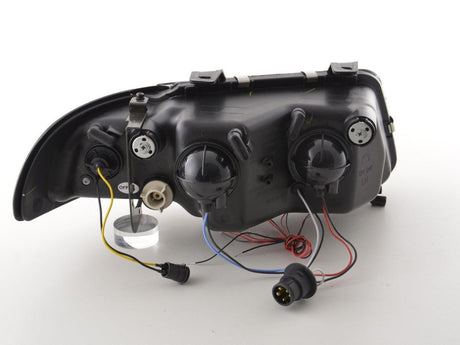 Audi A4 (B5 8D) Black Angel Eye Headlight Set (1995-1999) - K2 Industries