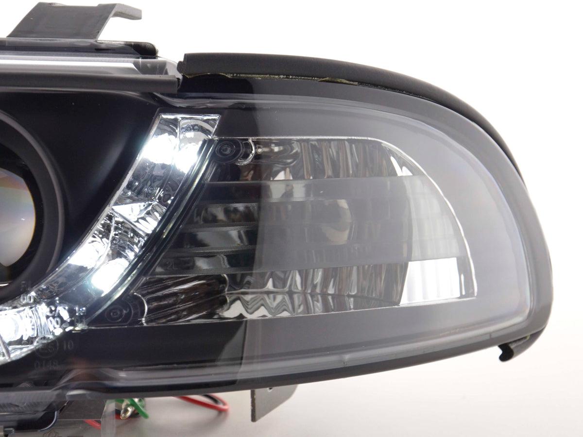 Audi A4 (B5 8D) Black LED Headlights with Daytime Running Lights (1999-2001) - With R87 approval - K2 Industries