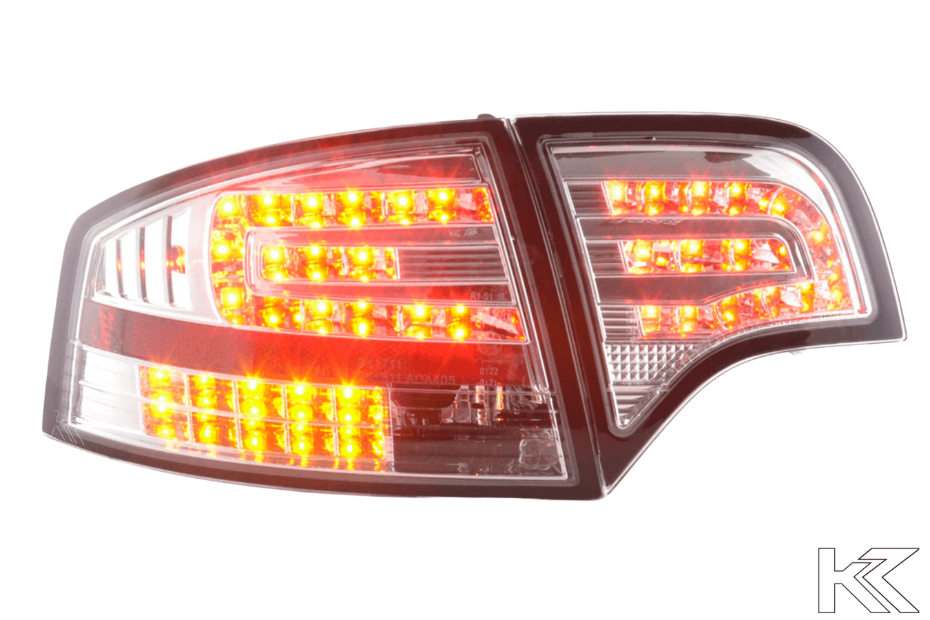 Audi A4 (B7/8E) Sedan Chrome Clear LED Taillights Set (2004-2007) - K2 Industries