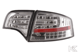 Audi A4 (B7/8E) Sedan Chrome Clear LED Taillights Set (2004-2007) - K2 Industries