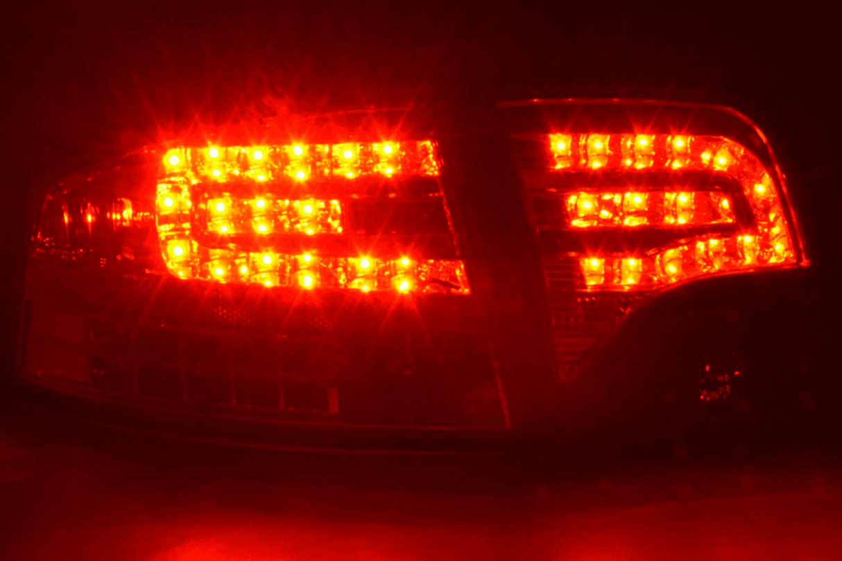Audi A4 (B7/8E) Sedan Chrome Clear LED Taillights Set (2004-2007) - K2 Industries