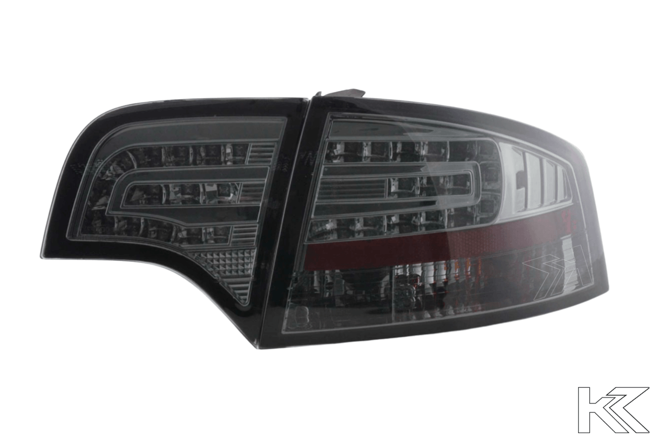 Audi A4 (B7/8E) Sedan Chrome Smoke LED Taillights Set (2004-2007) - K2 Industries