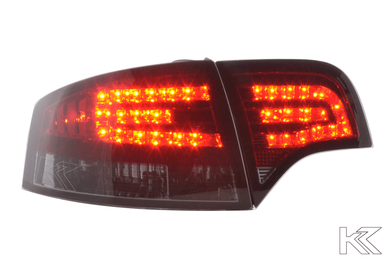 Audi A4 (B7/8E) Sedan Red Smoke LED Taillights Set (2004-2007) - K2 Industries