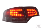 Audi A4 (B7/8E) Sedan Red Smoke LED Taillights Set (2004-2007) - K2 Industries