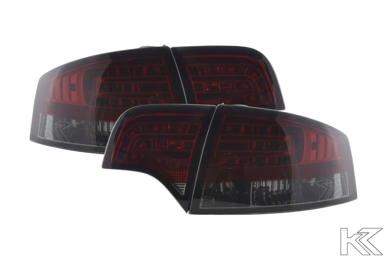 Audi A4 (B7/8E) Sedan Red Smoke LED Taillights Set (2004-2007) - K2 Industries