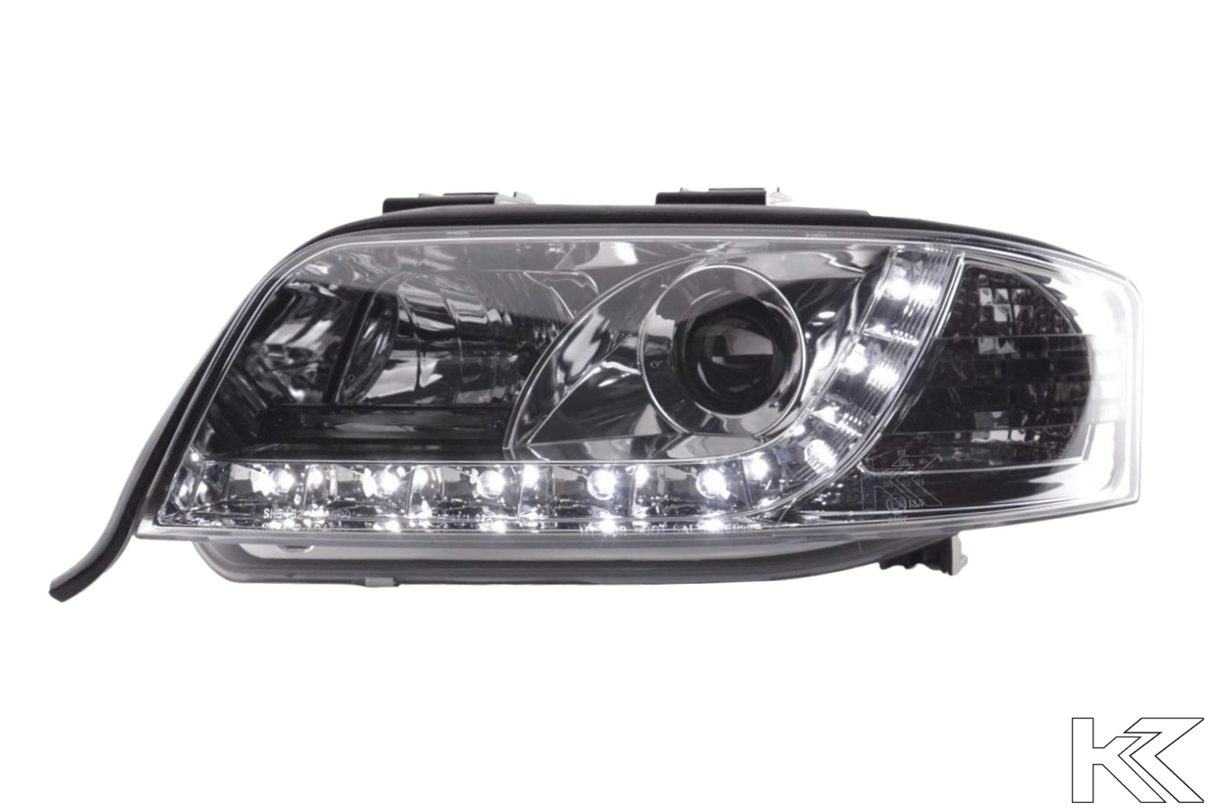 Audi A6 (C5 4B) Chrome LED Headlights with Daytime Running Lights (2001-2004) - K2 Industries