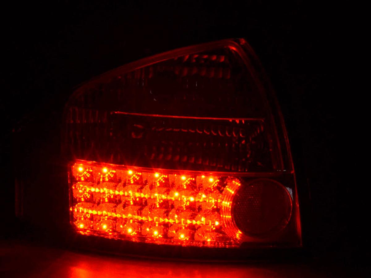 Audi A6 (C5/4B) Sedan Chrome Clear LED Taillights Set (1997-2003) - K2 Industries