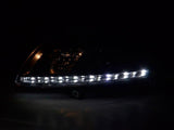 Audi A6 (C6 4F) Black Xenon LED Headlights with Daytime Running Lights (2004-2008) - K2 Industries