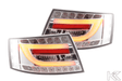 Audi A6 (C6/4F) Sedan Chrome Clear LED Taillights Set (2004-2008) - K2 Industries