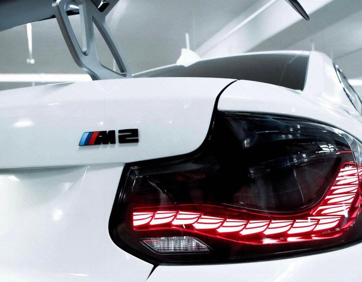 BMW 2-Series & M2 (F22 F23 F87) Dragon Scale OLED Tail Lights - Red and Black Options - K2 Industries