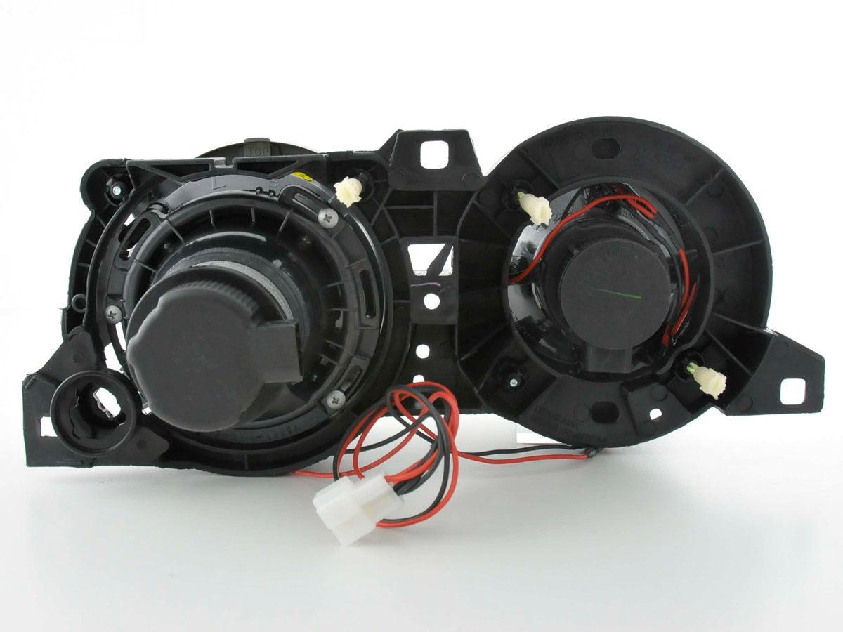 BMW 3-series E30 2/4 door. Black Angel Eyes Headlight Set (1987-1991) - K2 Industries