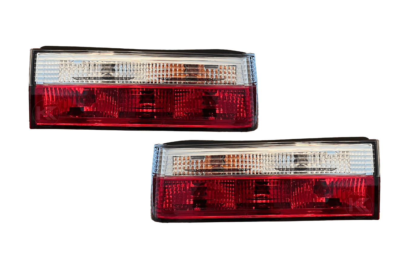 BMW 3-Series E30 Red/ Clear Tail Lights- Facelift (1988-1994) – K2
