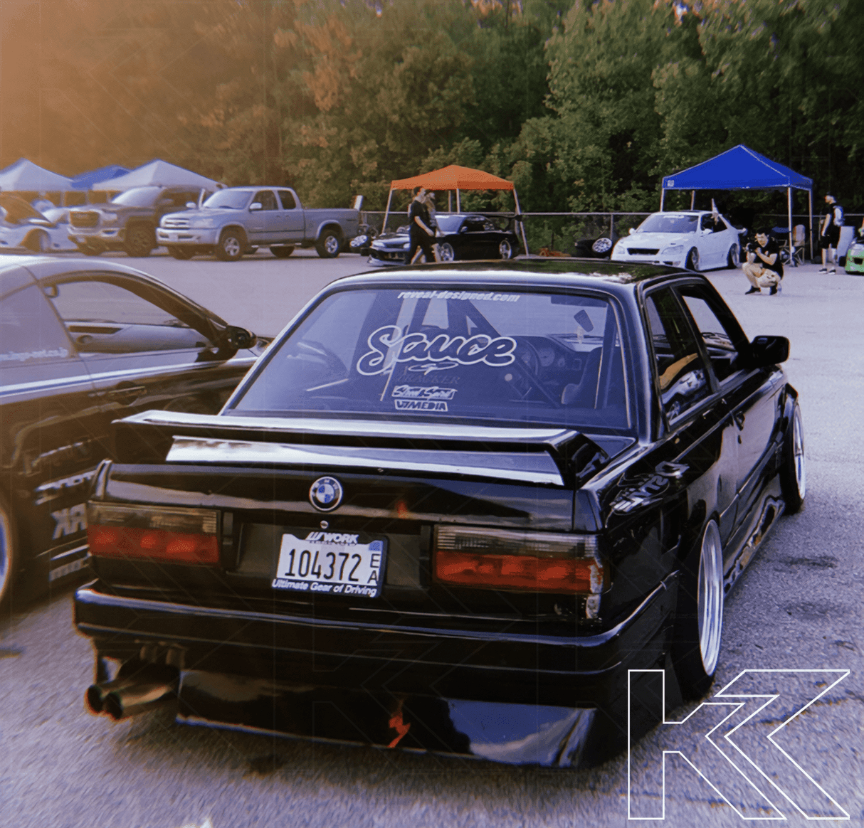 BMW 3-Series E30 Red/ Smoked Tail Lights- Facelift (1988-1994) - K2 Industries
