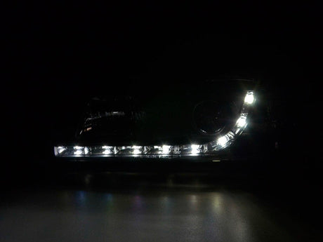 BMW 3-series E36 Coupe Black LED Headlights with Daytime Running Lights (1992-1999) - K2 Industries