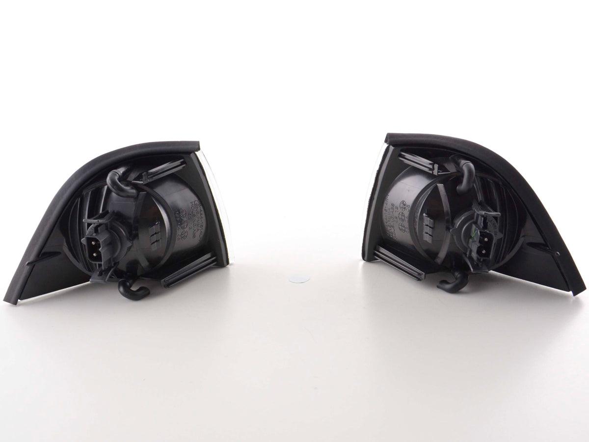 BMW 3-Series E36 Coupe/Convertible JDM Black Clear Corner Lights - K2 Industries