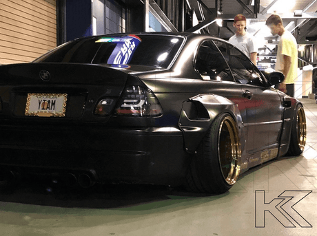 BMW 3-series E46 Coupe Black LED LightBar Taillights Set (2003-2007) - K2 Industries
