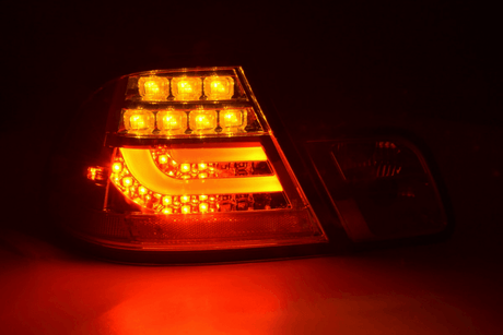 BMW 3-series E46 Coupe Chrome Clear LED LightBar Taillights Set (1999-2003) - K2 Industries