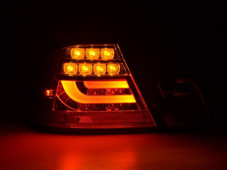BMW 3-Series E46 Coupe Chrome Clear LED LightBar Taillights Set- Facelift (2003-2007) - K2 Industries