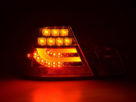 BMW 3-Series E46 Coupe Chrome Clear LED LightBar Taillights Set- Facelift (2003-2007) - K2 Industries