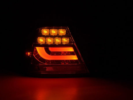 BMW 3-series E46 Coupe Chrome/Smoked LED LightBar Taillights Set- Facelift (2003-2007) - K2 Industries