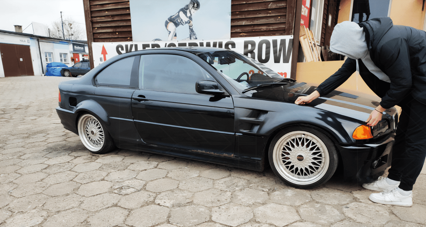 BMW 3-Series E46 Coupe/Convertible Full Over Fender Kit with Vented Front Fenders - ABS - K2 Industries