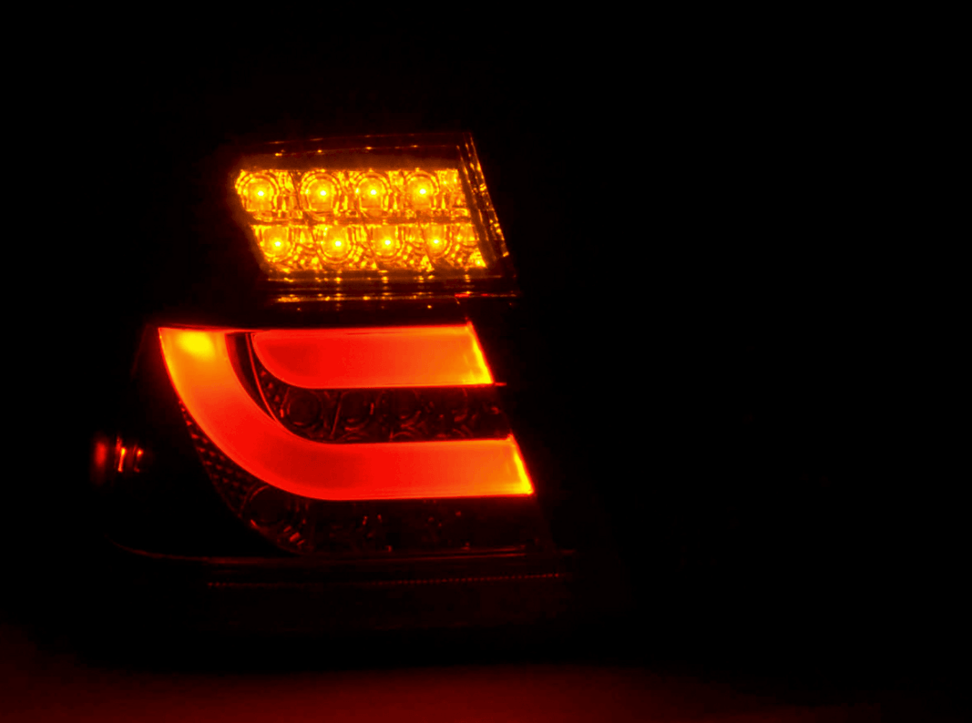 BMW 3-series E46 Sedan Chrome Smoked LED LightBar Taillights Set (1998-2001) - K2 Industries
