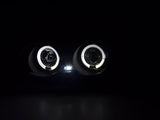 BMW 3-series E46 Sedan/Touring Black Angel Eyes Headlight Set (1998-2001) - K2 Industries