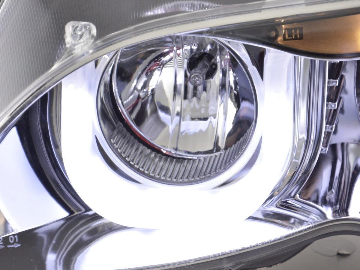 BMW 3-series E46 Sedan/Touring Chrome U Eye Headlights (2002-2005) - K2 Industries