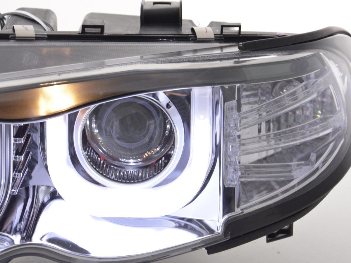 BMW 3-series E46 Sedan/Touring Chrome U Eye Headlights (2002-2005) - K2 Industries