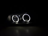 BMW 3-series E90 E91 Black Angel Eyes LED Headlight Set (2005-2012) - K2 Industries