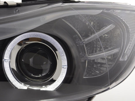 BMW 3-series E90 E91 Black Angel Eyes LED Headlight Set (2005-2012) - K2 Industries