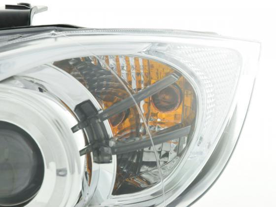 BMW 3-series E90 E91 Chrome Angel Eyes LED Headlight Set (2005-2012) - K2 Industries