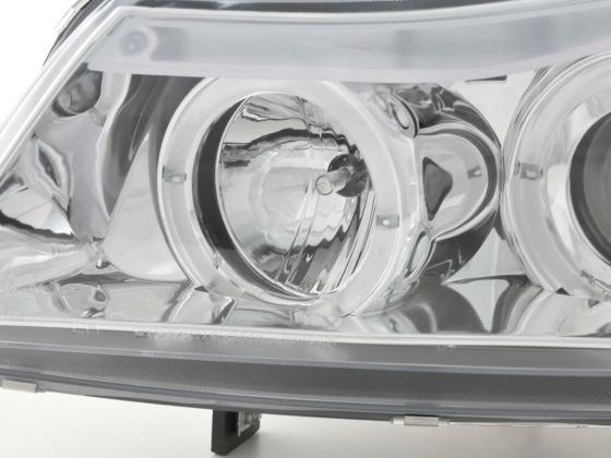 BMW 3-series E90 E91 Chrome Angel Eyes LED Headlight Set (2005-2012) - K2 Industries