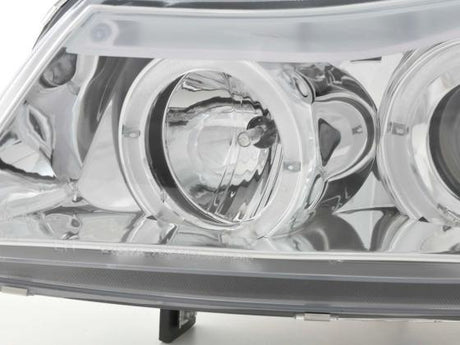 BMW 3-series E90 E91 Chrome Angel Eyes LED Headlight Set (2005-2012) - K2 Industries