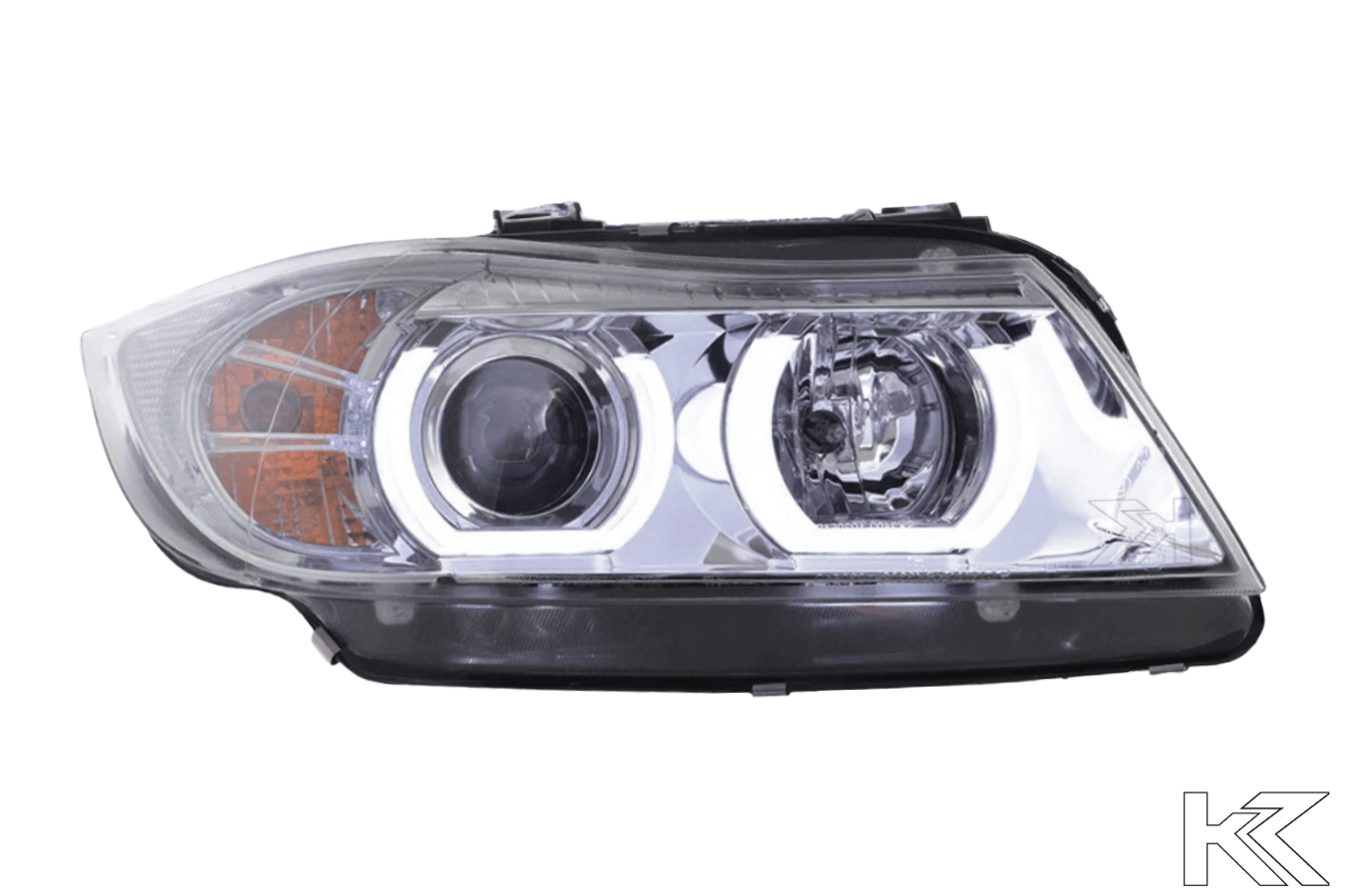 BMW 3 Series E90 /E91 Chrome LED U BAR Headlights (2005 - 2012) - K2 Industries