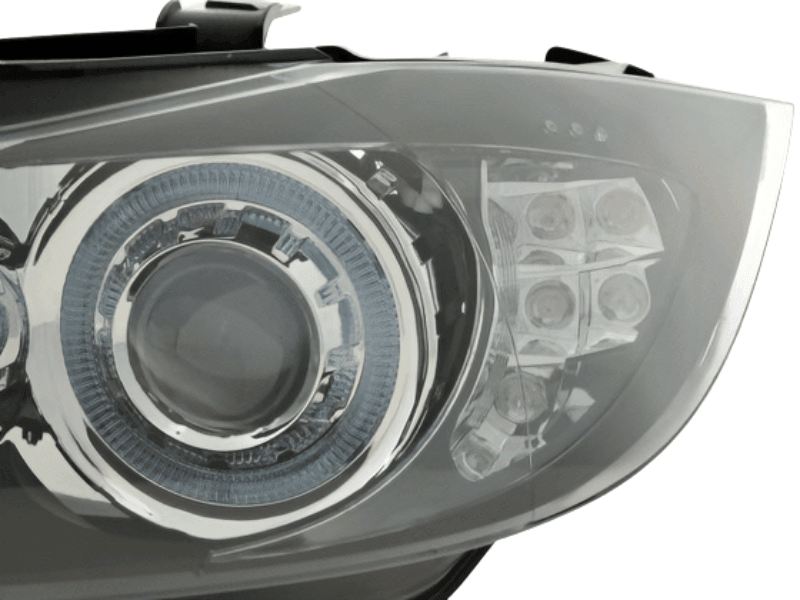 BMW 3-Series (E90 Sedan / E91 Touring) Black Angel Eyes Headlights (2005-2008) - K2 Industries