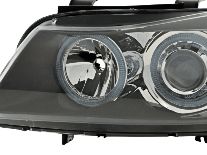 BMW 3-Series (E90 Sedan / E91 Touring) Black Angel Eyes Headlights (2005-2008) - K2 Industries