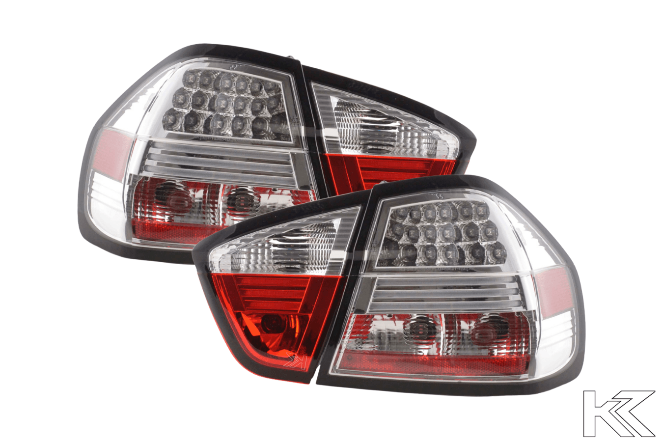BMW 3-Series E90 Sedan OE Style Chrome LED Taillights(2005-2008) - K2 Industries