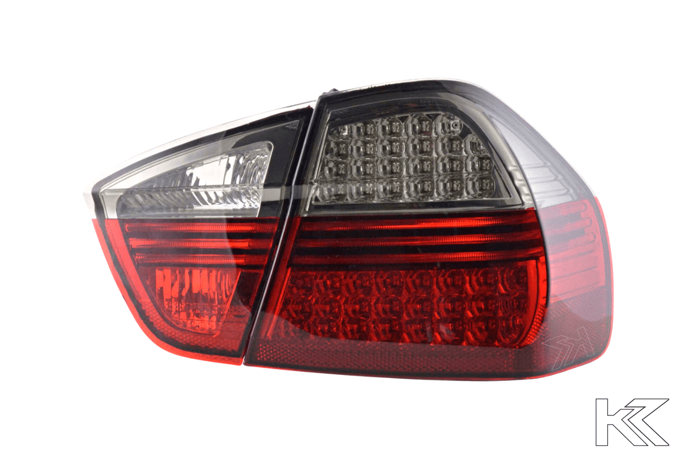 BMW 3-series E90 Sedan Red/Smoke Euro LED Taillights Set (2005-2008) - K2 Industries